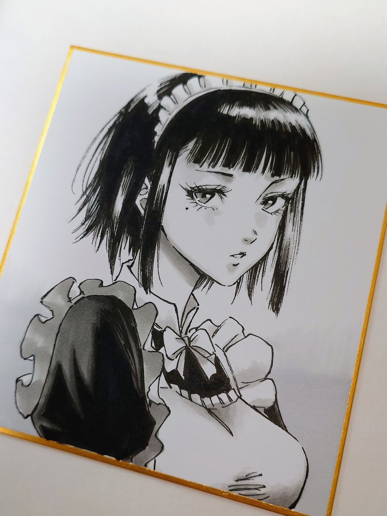 オリジナルイラスト 小色紙