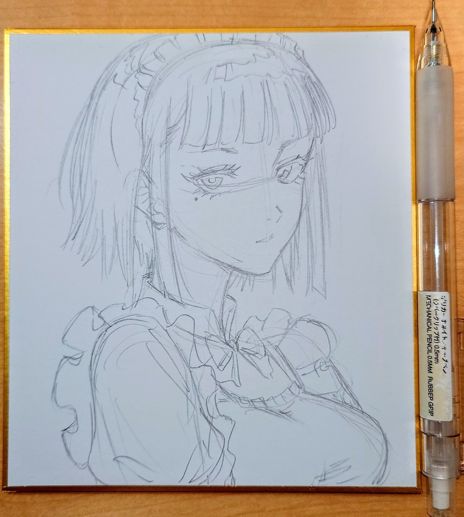 オリジナルイラスト 小色紙