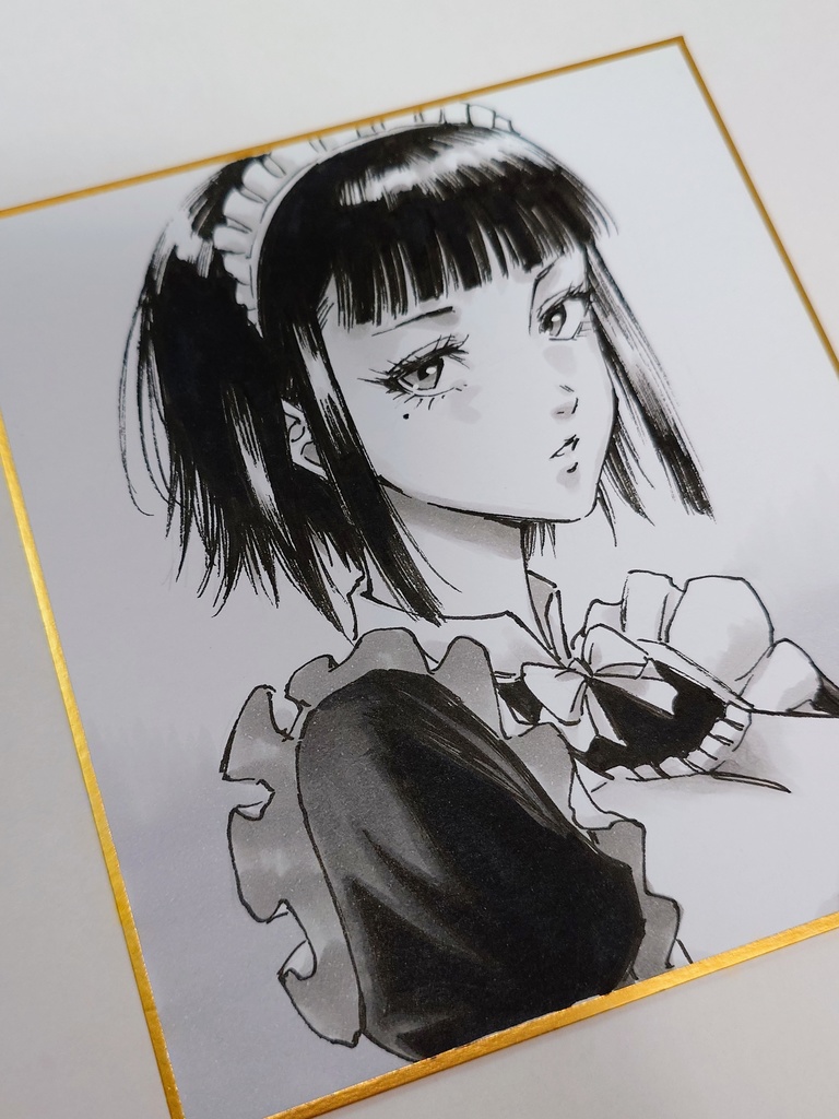 オリジナルイラスト 小色紙