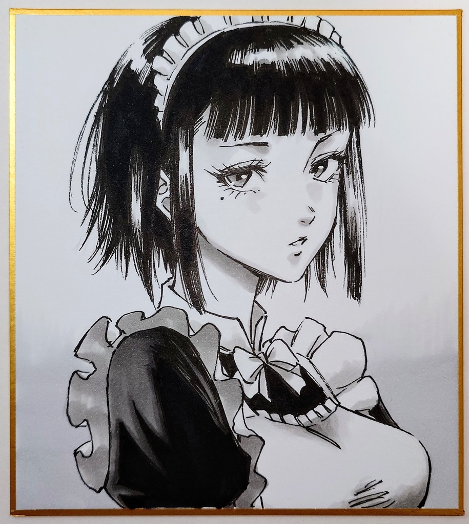 オリジナルイラスト 小色紙