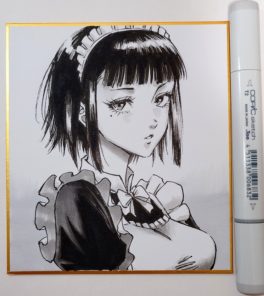 オリジナルイラスト 小色紙