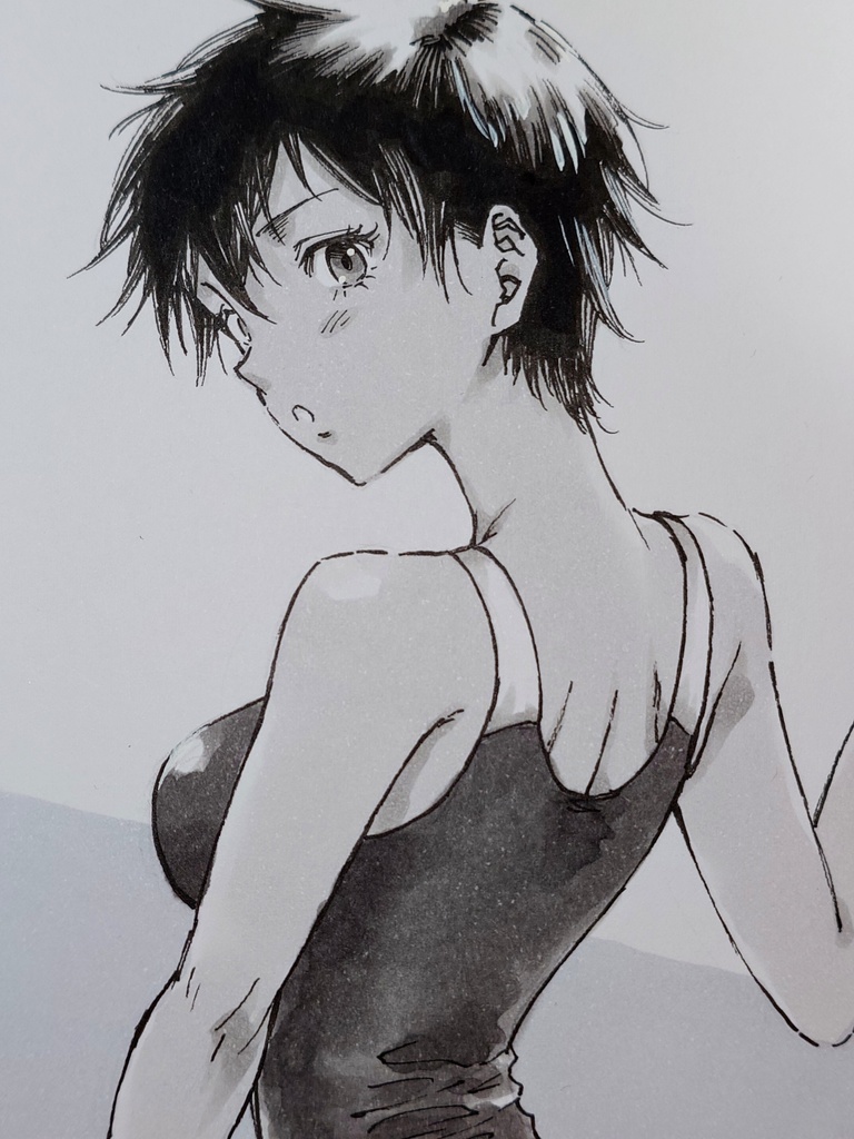 オリジナルイラスト　小色紙