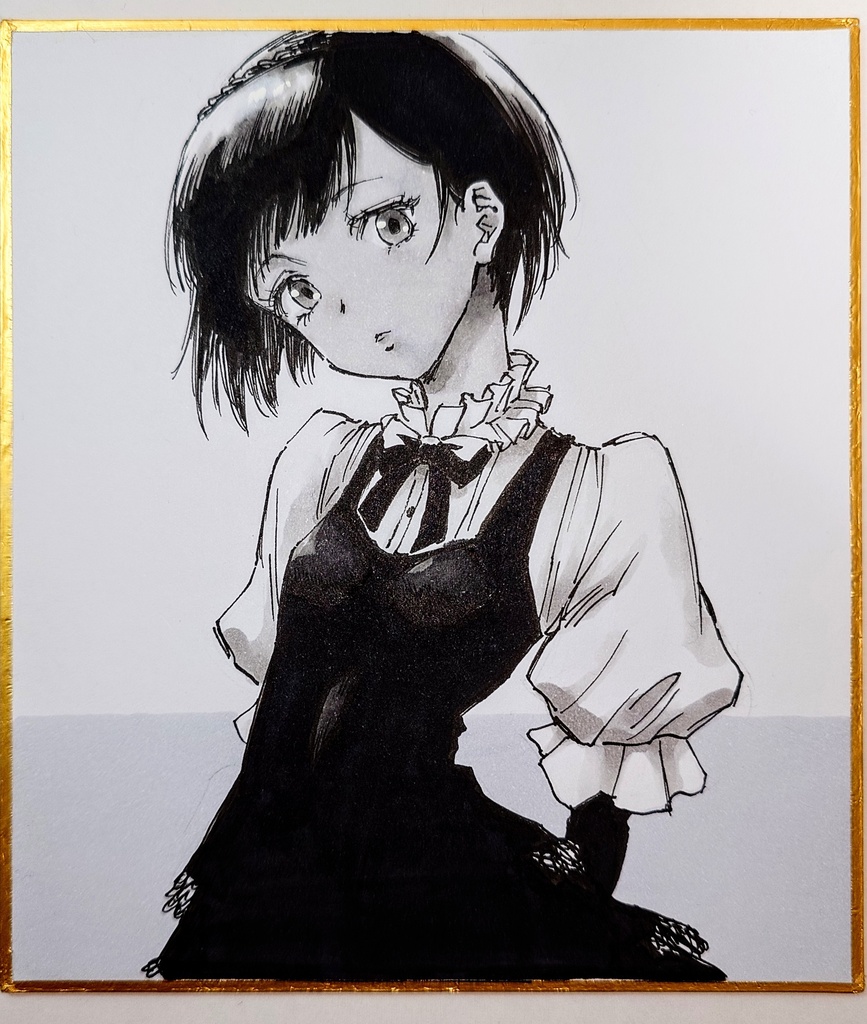 オリジナルイラスト 小色紙