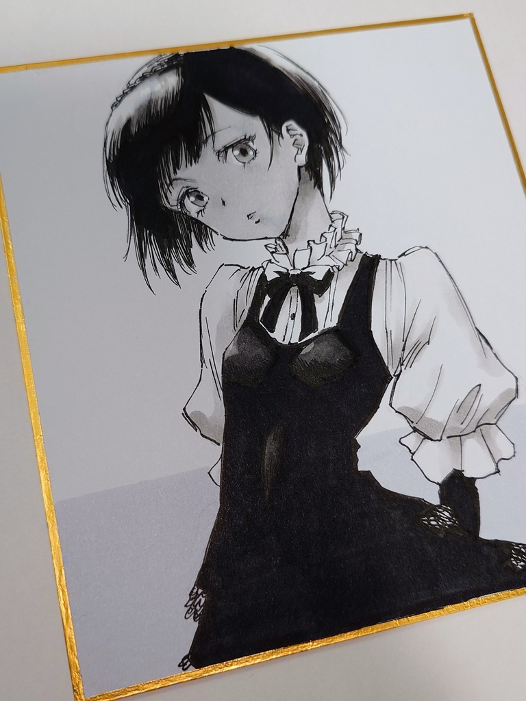 オリジナルイラスト 小色紙