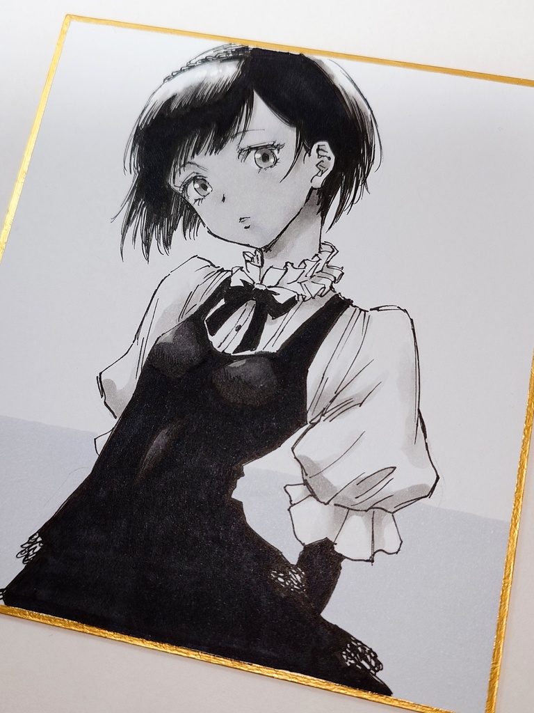 オリジナルイラスト 小色紙