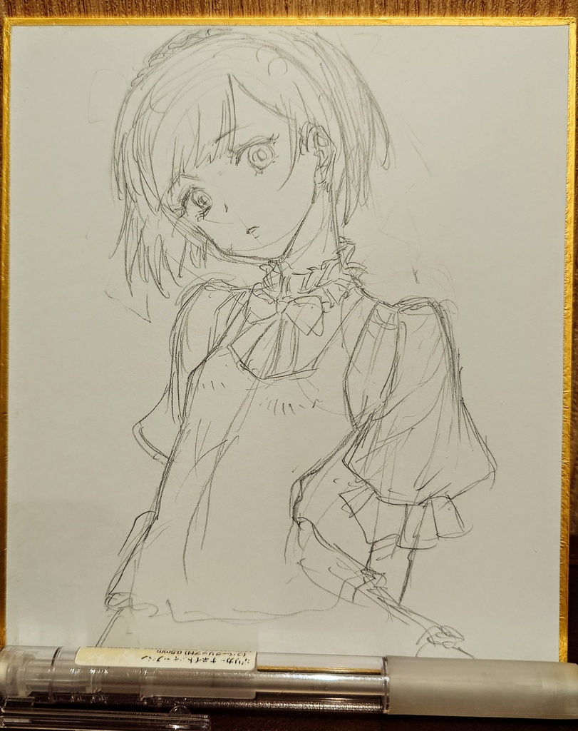 オリジナルイラスト 小色紙
