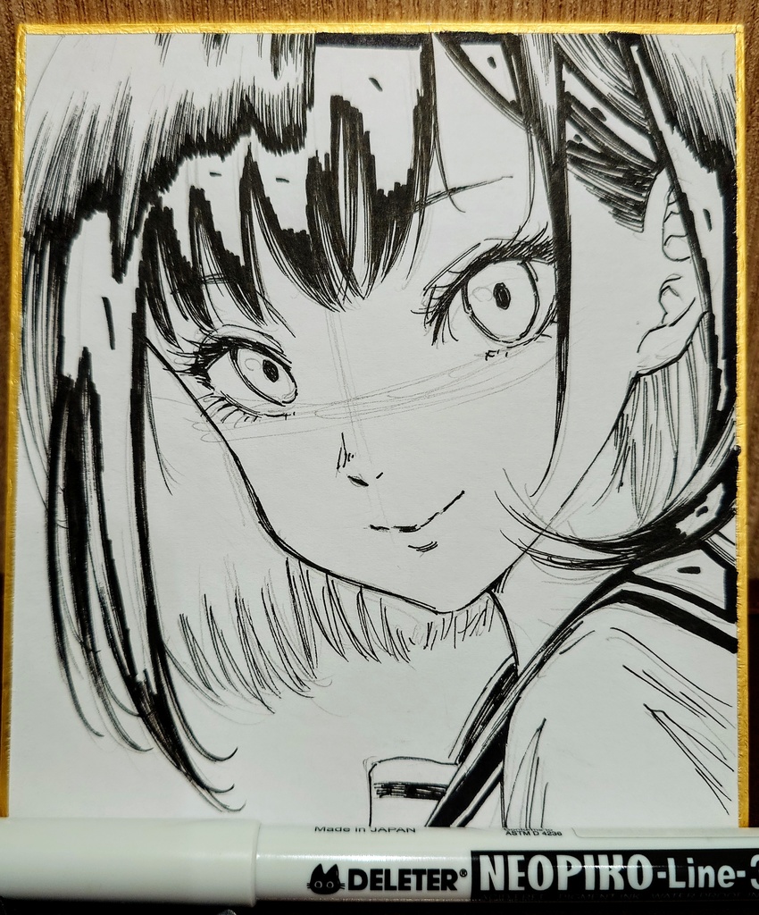 オリジナルイラスト 小色紙