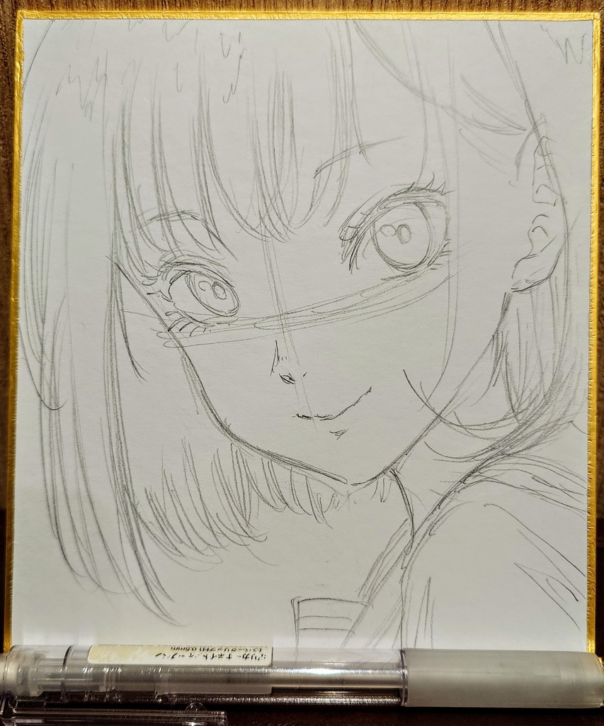 オリジナルイラスト 小色紙