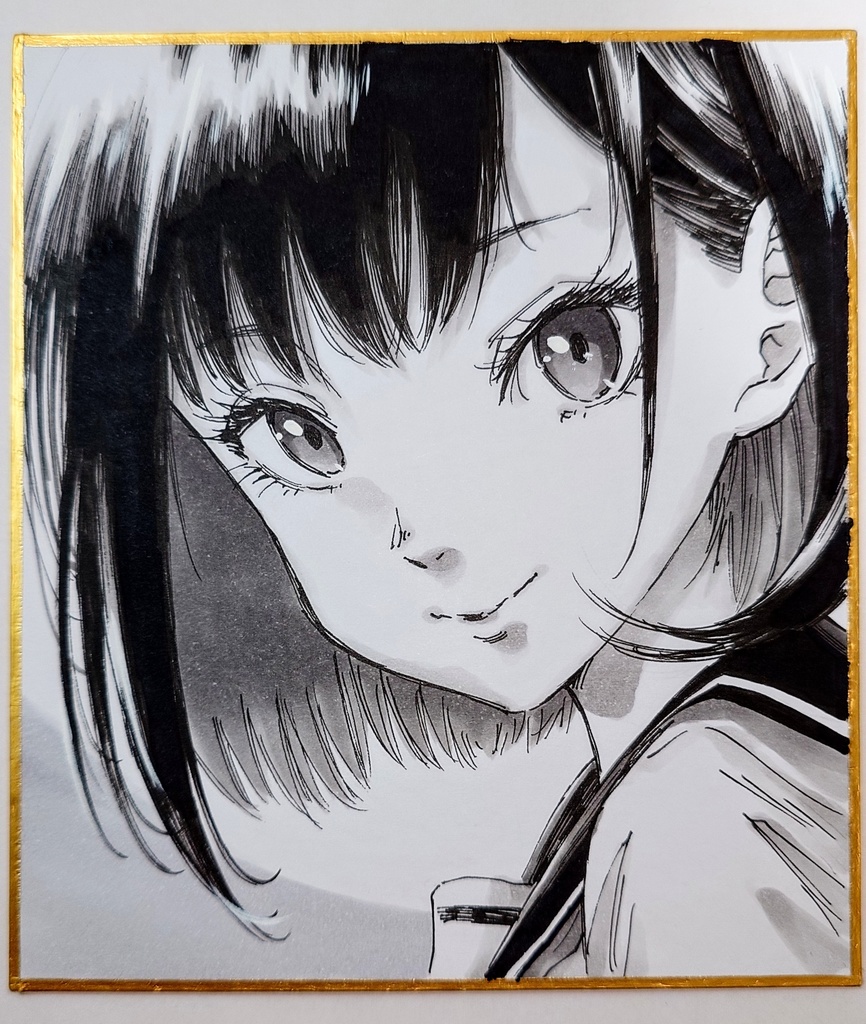 オリジナルイラスト 小色紙