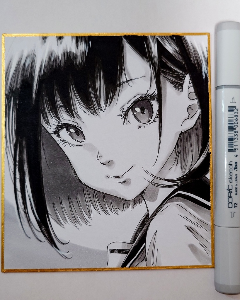 オリジナルイラスト 小色紙