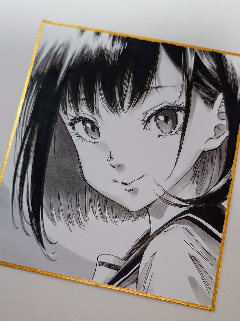 オリジナルイラスト 小色紙