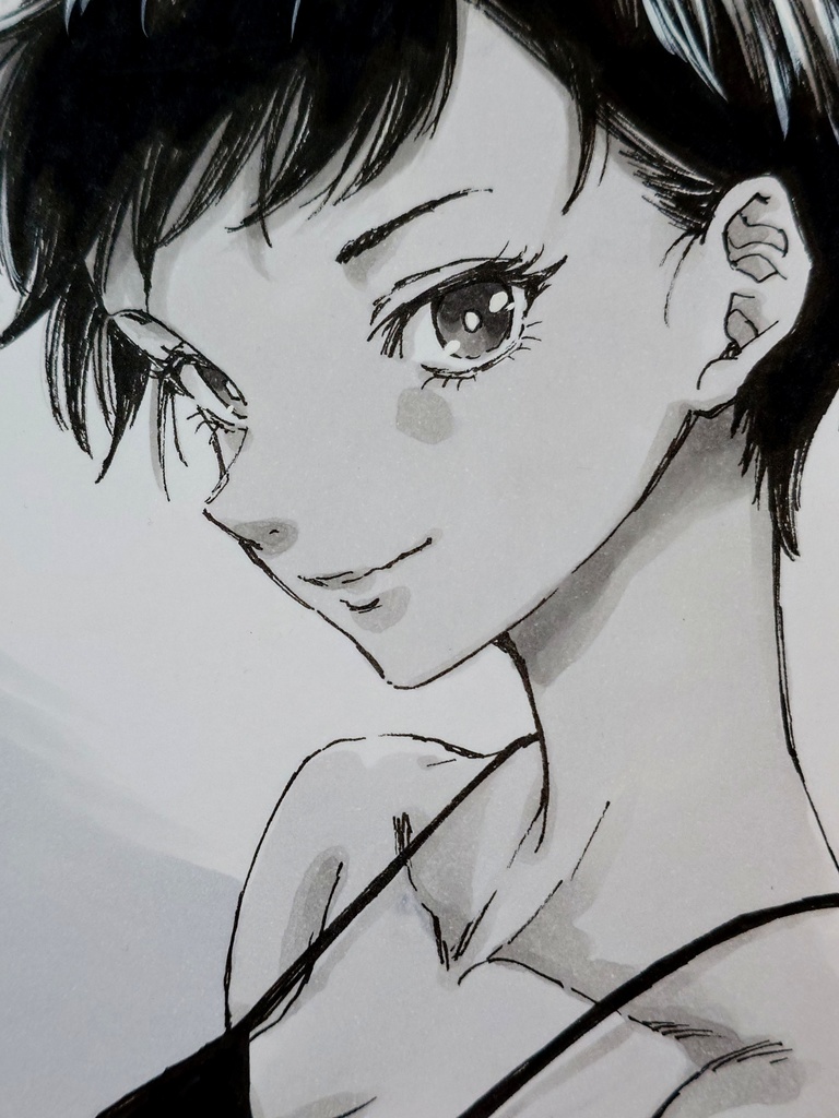 オリジナルイラスト　小色紙