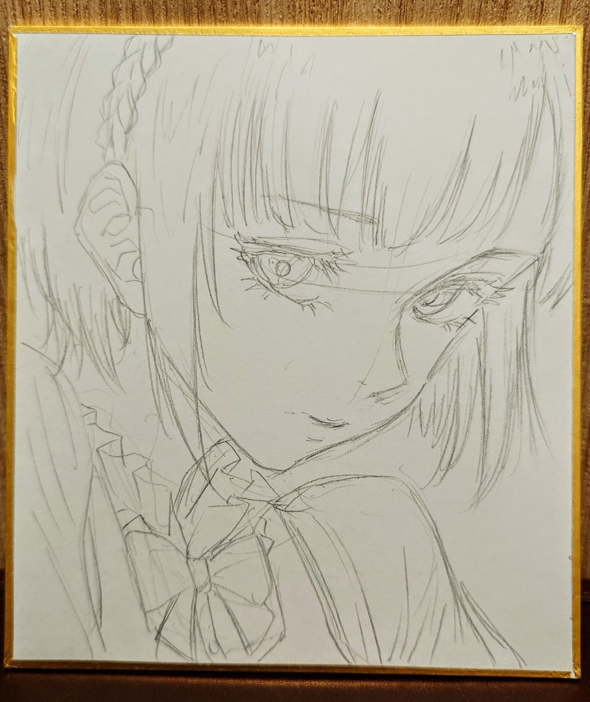 オリジナルイラスト 小色紙