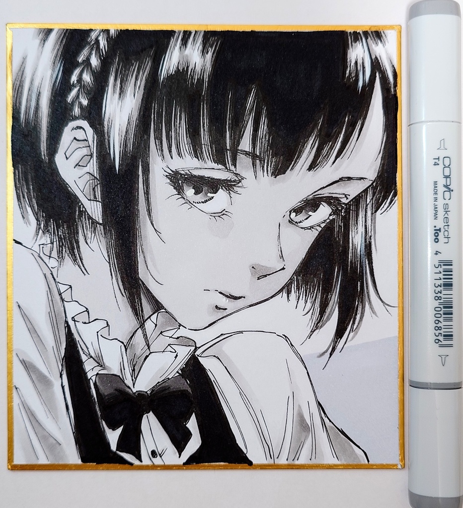 オリジナルイラスト 小色紙