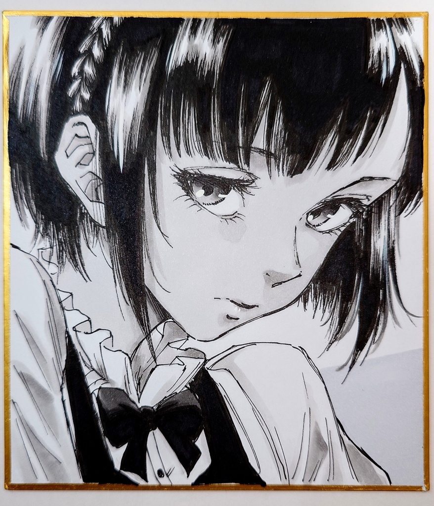 オリジナルイラスト 小色紙