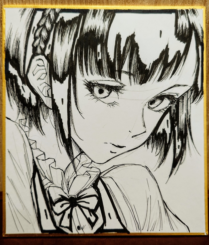オリジナルイラスト 小色紙