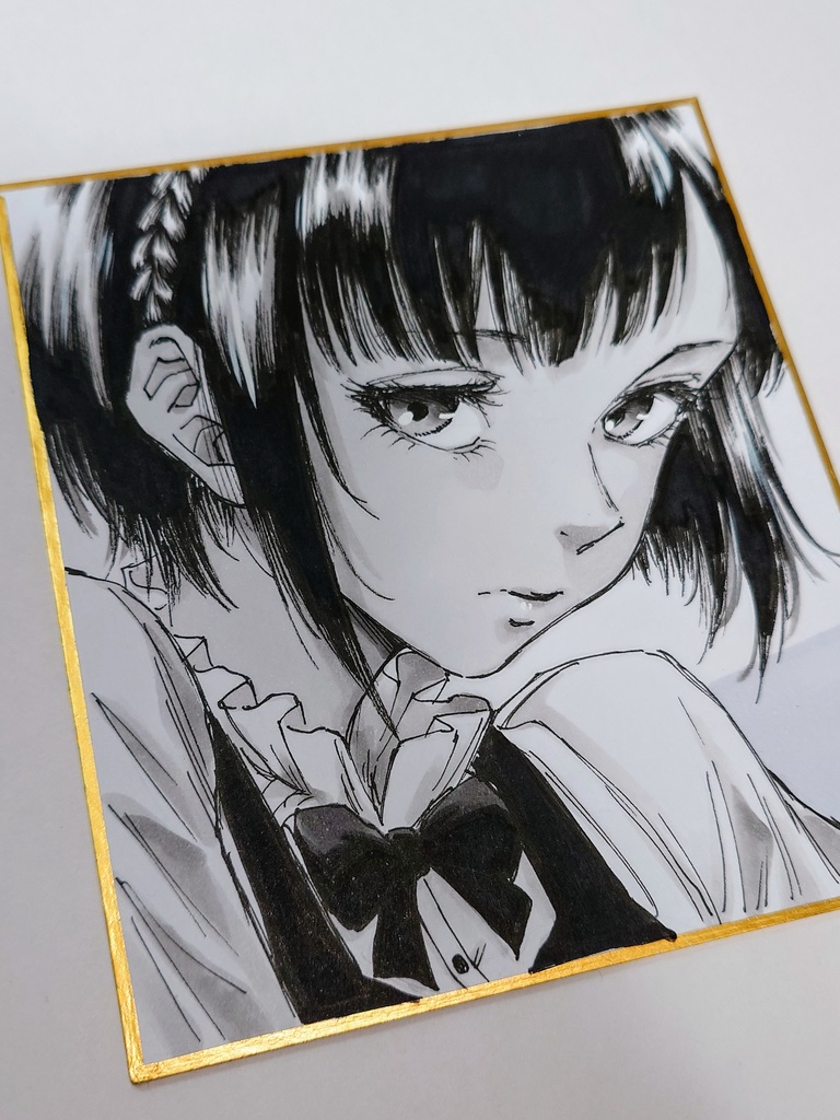 オリジナルイラスト 小色紙