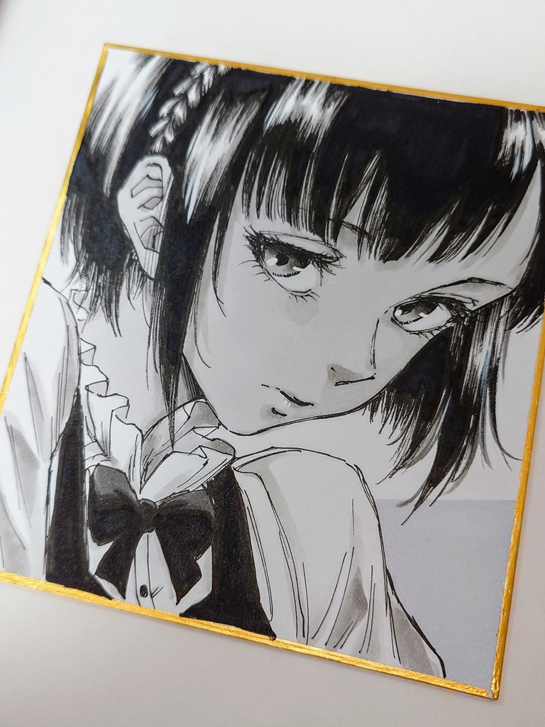 オリジナルイラスト 小色紙