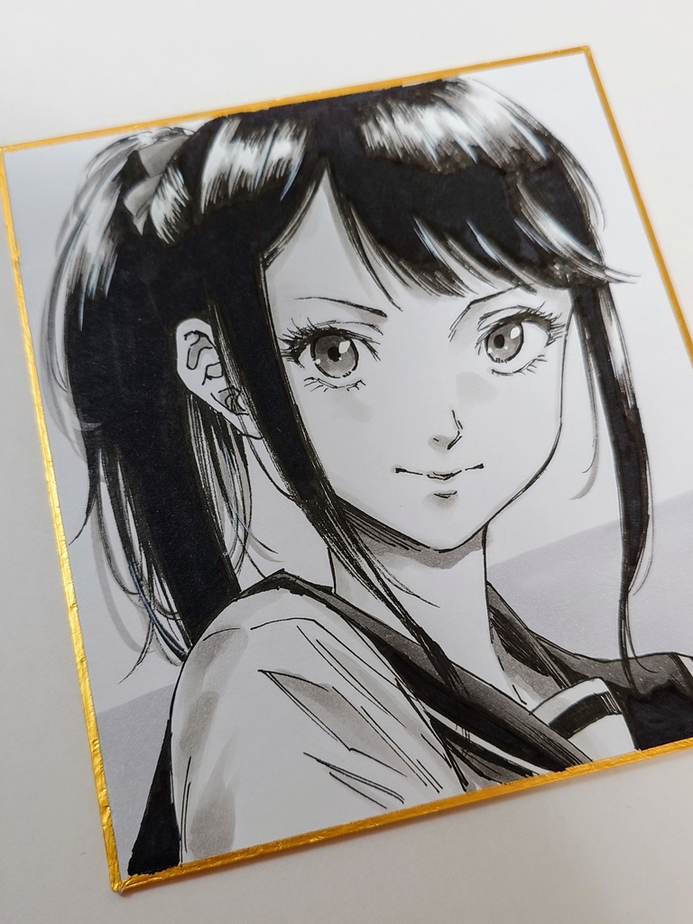 オリジナルイラスト 小色紙