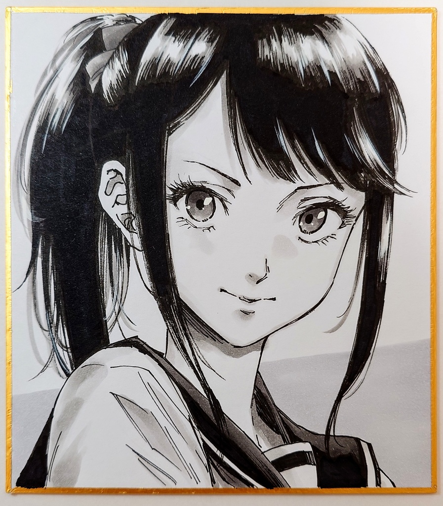 オリジナルイラスト 小色紙