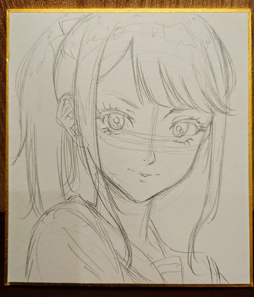オリジナルイラスト 小色紙