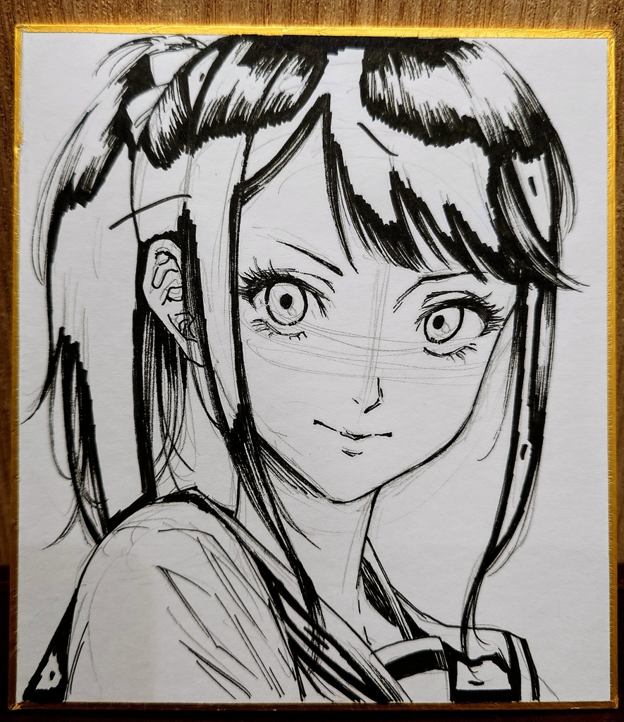 オリジナルイラスト 小色紙