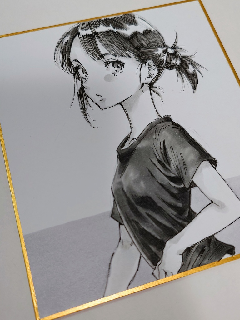 オリジナルイラスト 小色紙