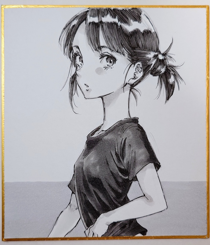 オリジナルイラスト 小色紙