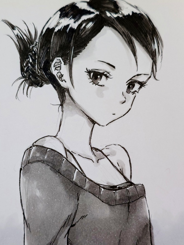 オリジナルイラスト　小色紙
