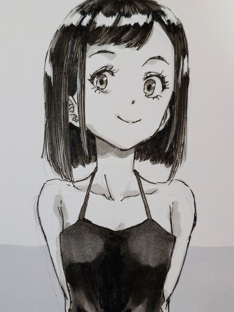 オリジナルイラスト　小色紙