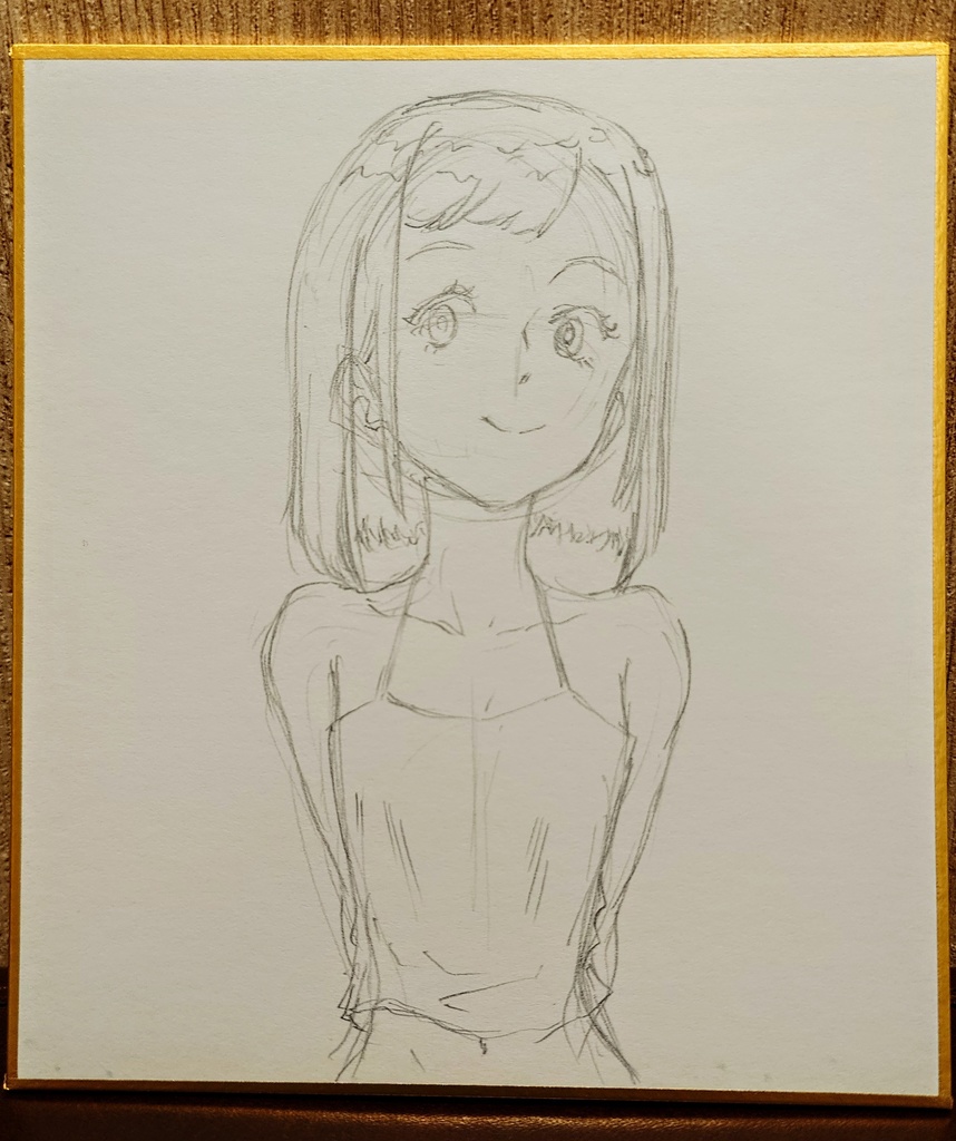 オリジナルイラスト 小色紙