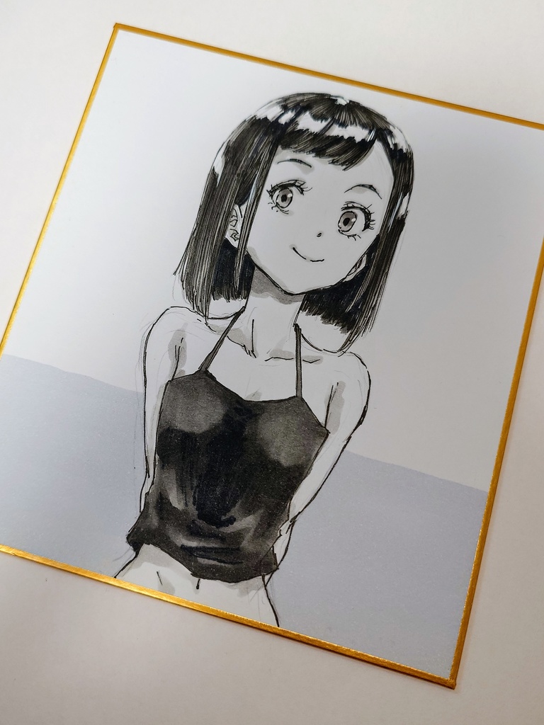 オリジナルイラスト 小色紙