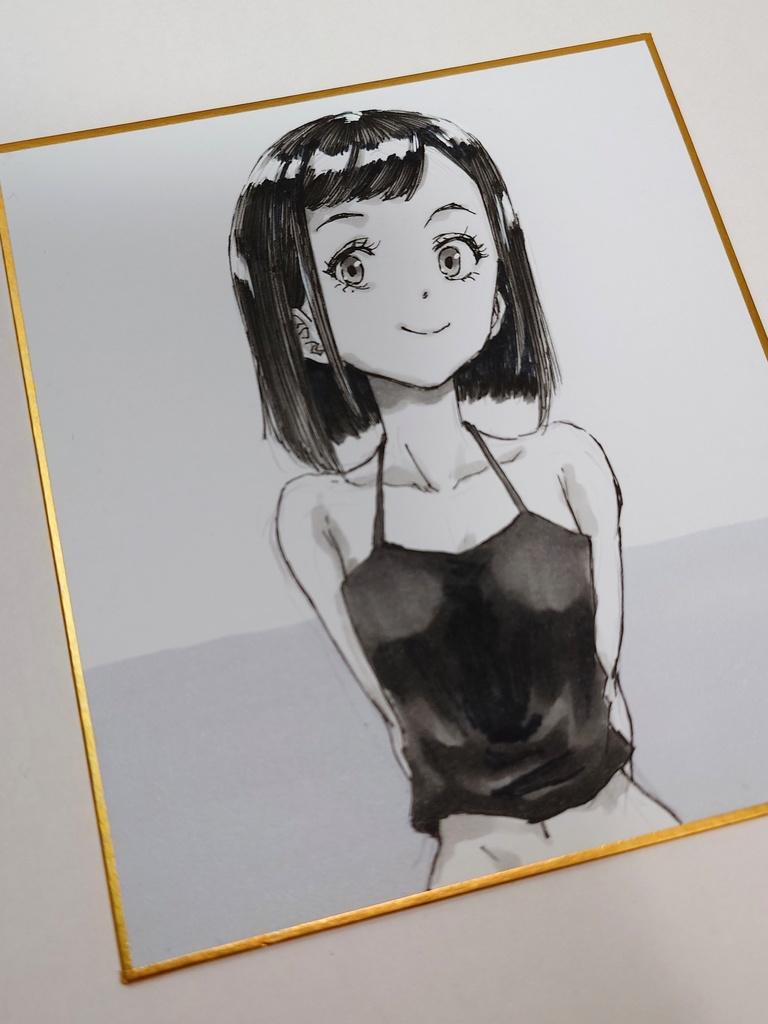 オリジナルイラスト 小色紙