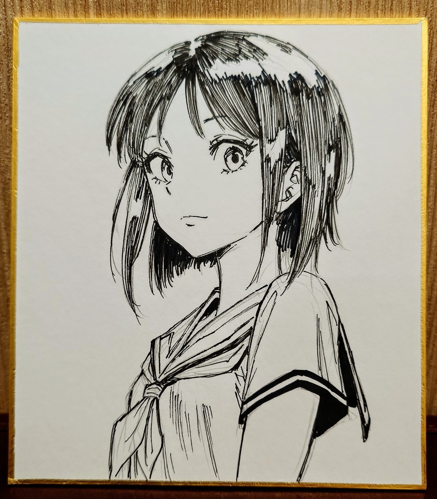 オリジナルイラスト 小色紙