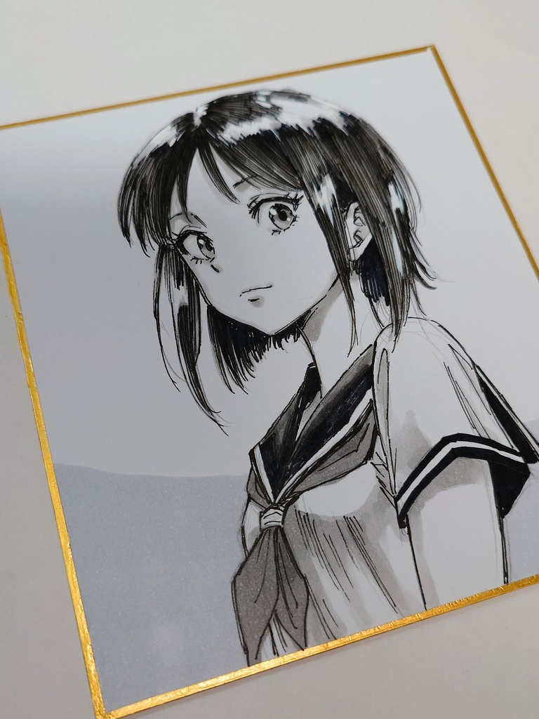 オリジナルイラスト 小色紙