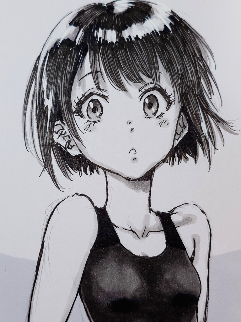 オリジナルイラスト 小色紙