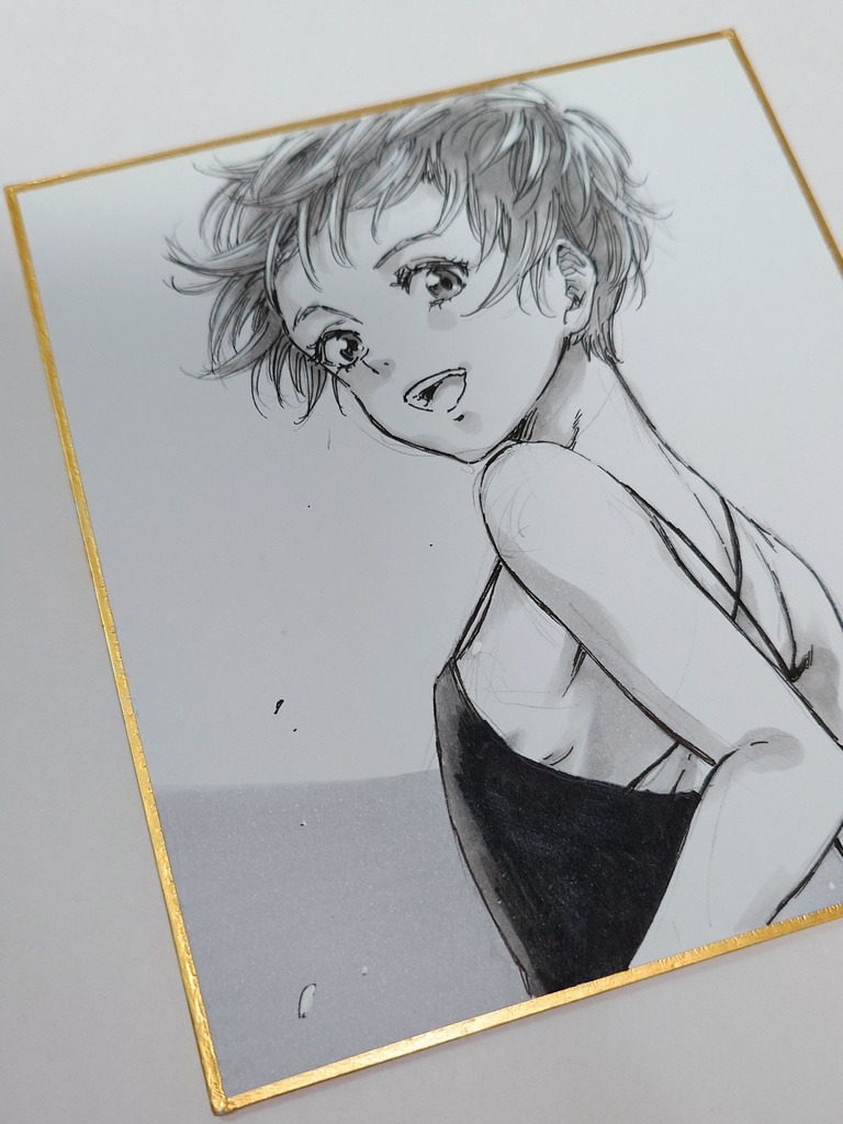 オリジナルイラスト 小色紙