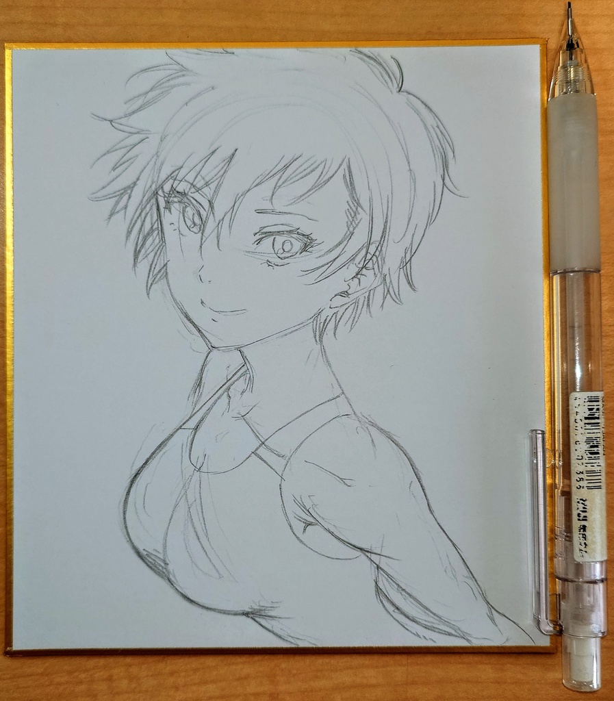 オリジナルイラスト 小色紙