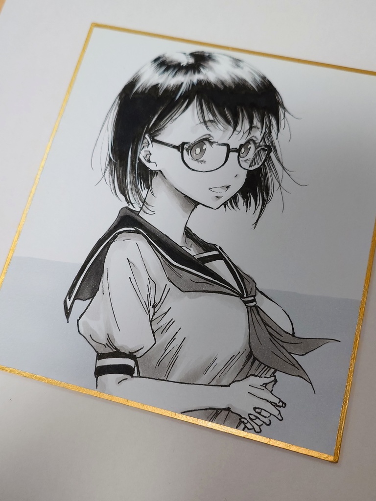 オリジナルイラスト 小色紙