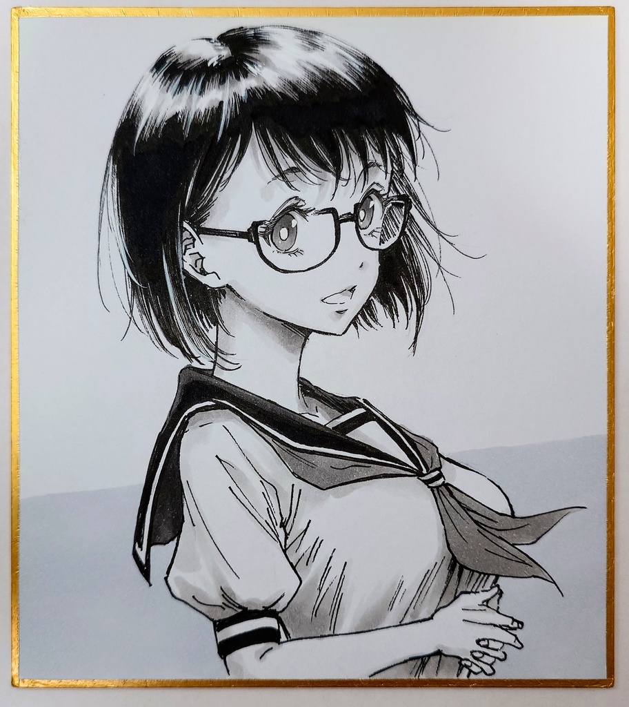 オリジナルイラスト 小色紙