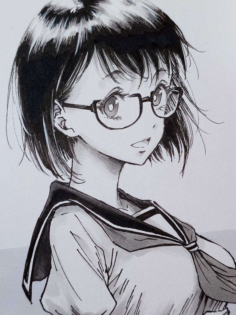 オリジナルイラスト　小色紙