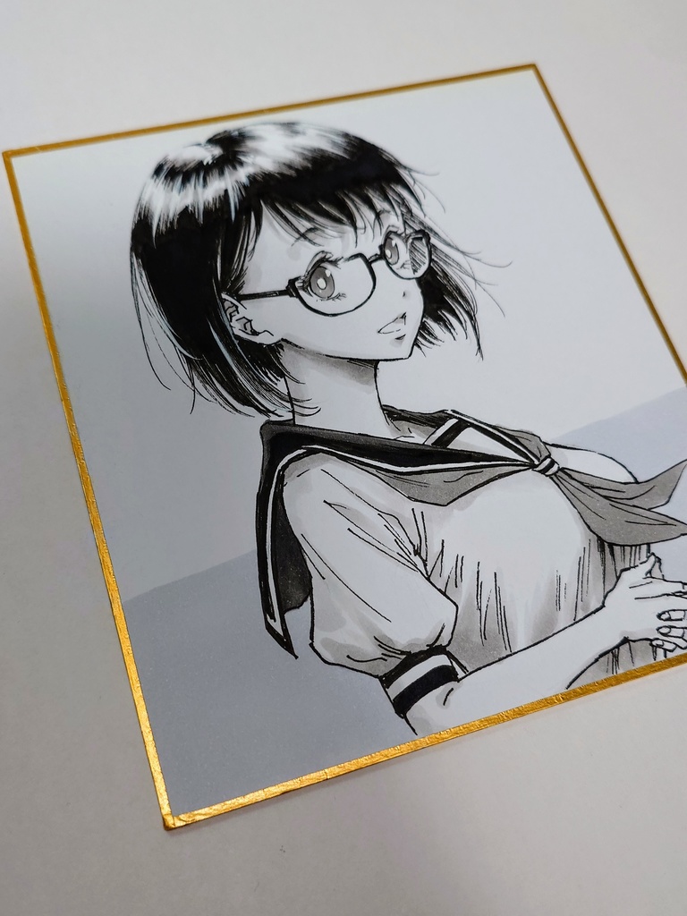 オリジナルイラスト 小色紙