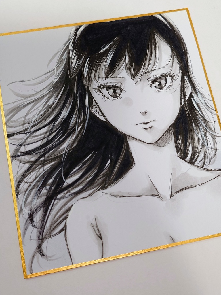 オリジナルイラスト 小色紙