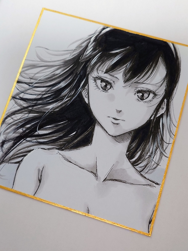 オリジナルイラスト 小色紙