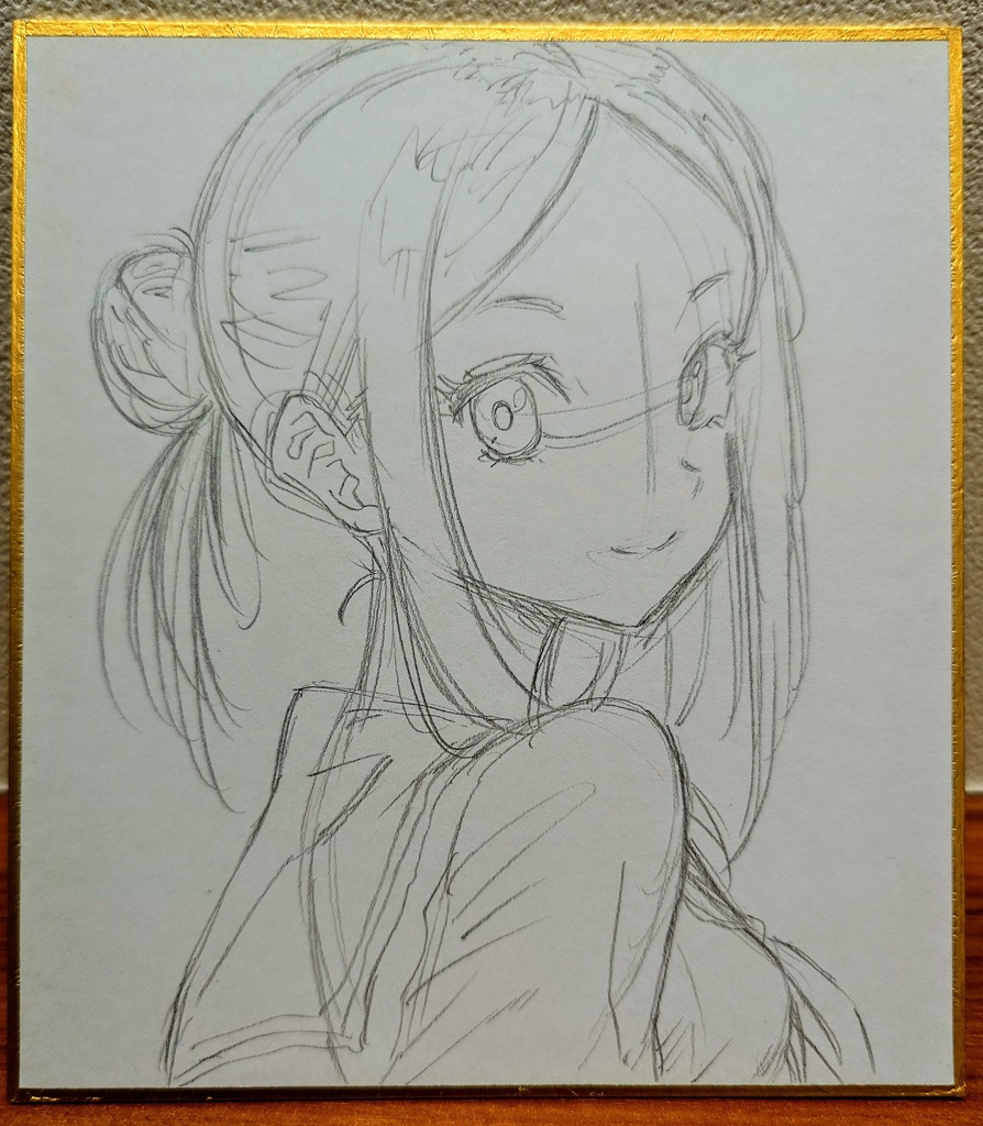 オリジナルイラスト 小色紙