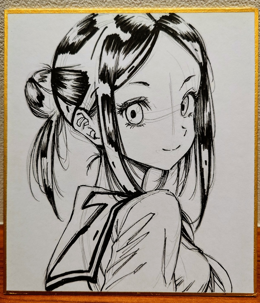 オリジナルイラスト 小色紙