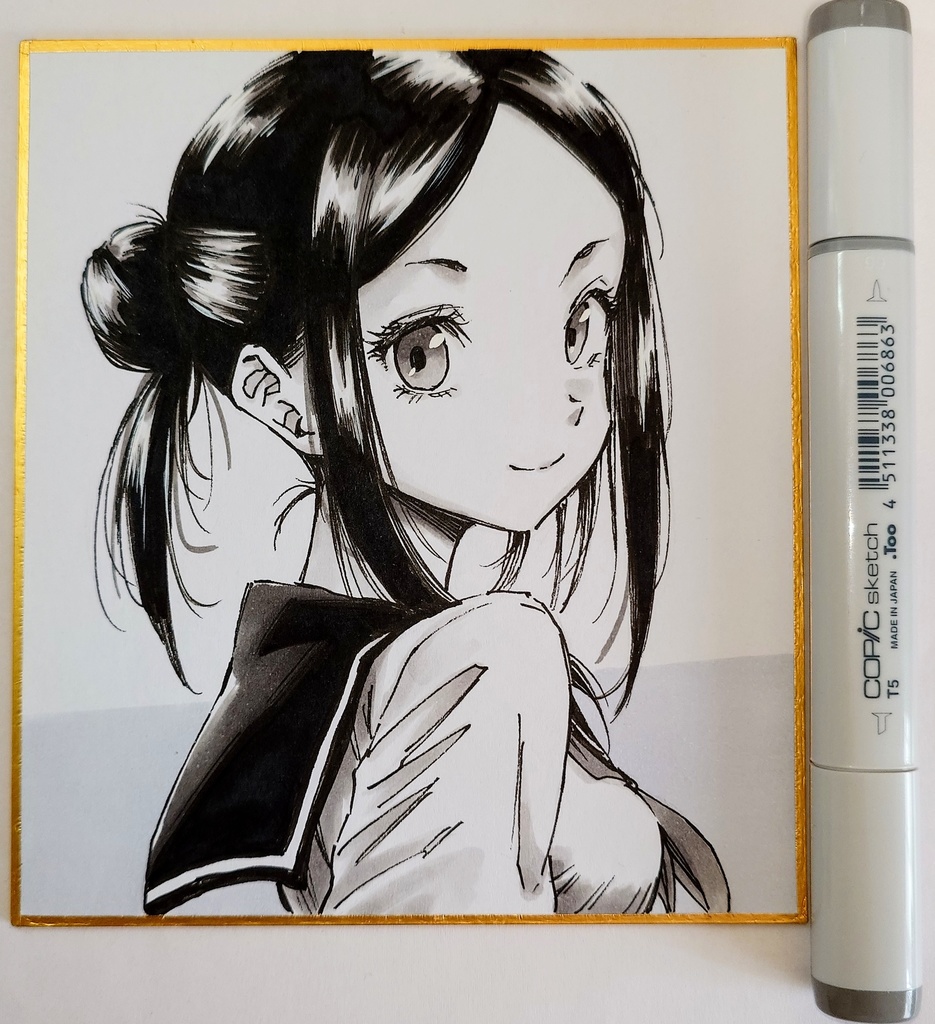 オリジナルイラスト 小色紙