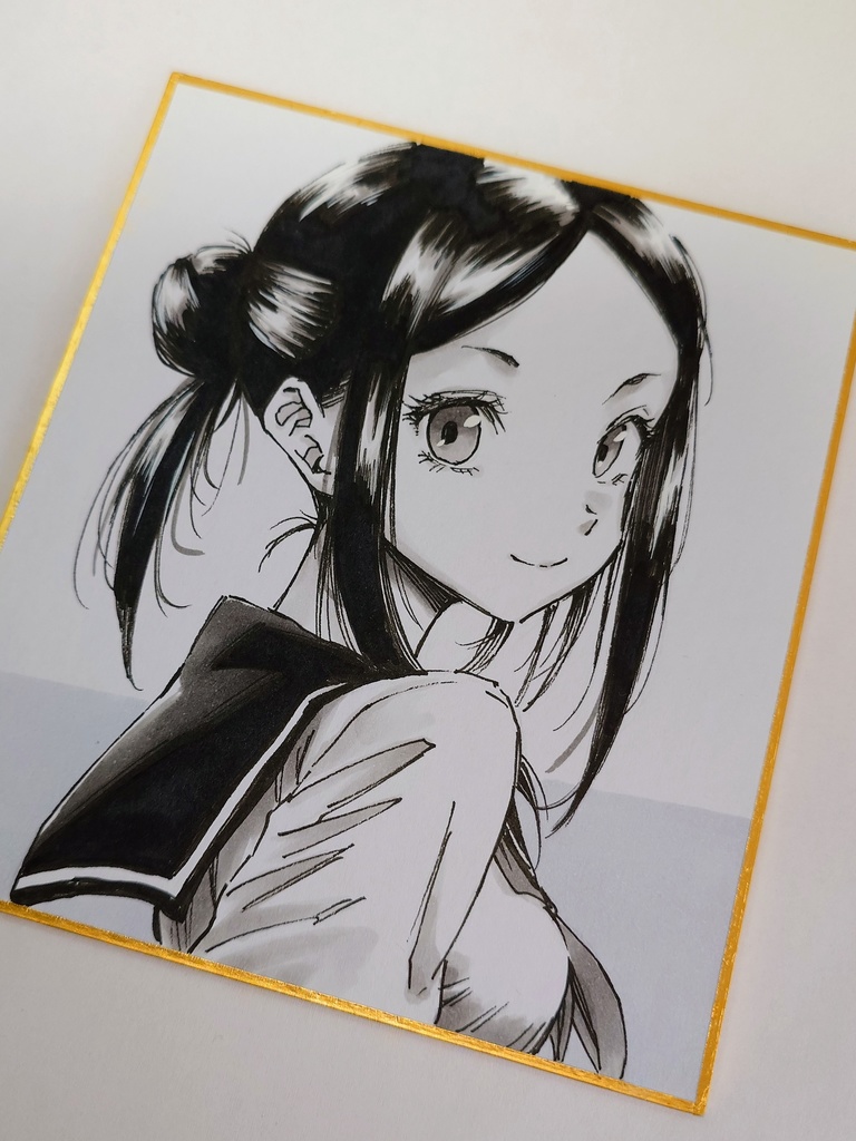 オリジナルイラスト 小色紙