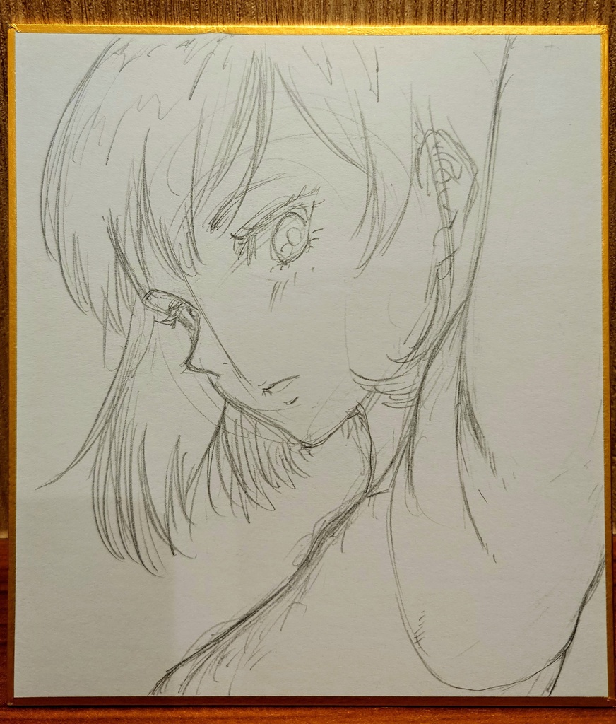オリジナルイラスト 小色紙