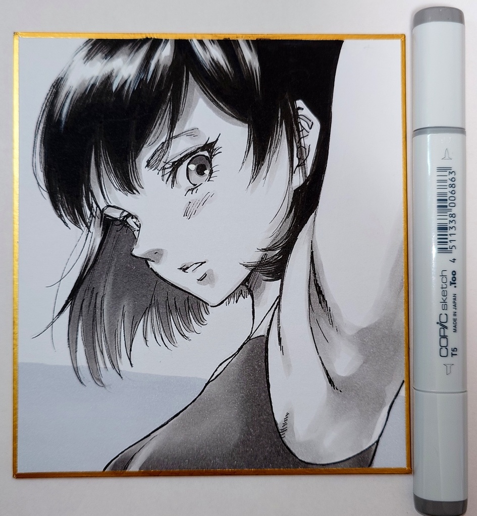 オリジナルイラスト 小色紙